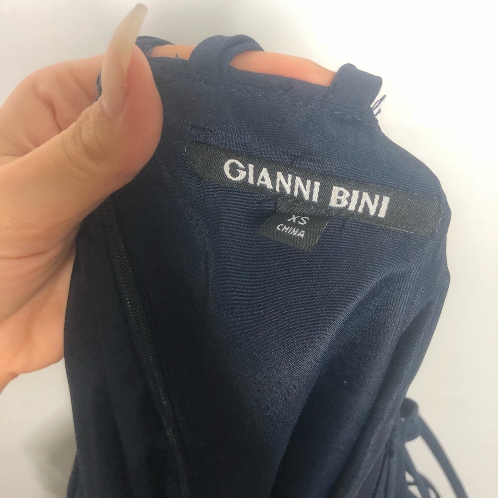 Navy Flutter Dress - Picture 6 of 8